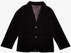 United Colors Of Benetton Black Solid Open Front Jacket boys
