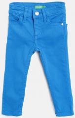 United Colors Of Benetton Blue Regular Fit Mid Rise Clean Look Jeans boys
