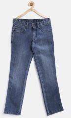 United Colors Of Benetton Blue Washed Skinny Fit Stretchable Jeans boys