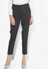United Colors Of Benetton Charcoal Grey Solid Formal Trouser women