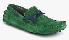 United Colors Of Benetton Green Boat Shoes men