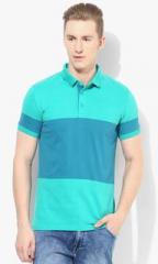 United Colors Of Benetton Green Solid Polo T Shirt men