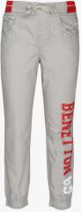 United Colors Of Benetton Grey Printed Regular Fit Track Bottom boys