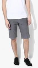 United Colors Of Benetton Grey Solid Shorts men
