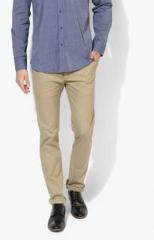 United Colors Of Benetton Khaki Solid Slim Fit Chinos men