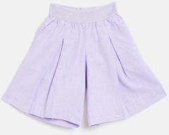 United Colors Of Benetton Lavender Solid Trouser girls