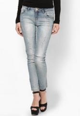 United Colors Of Benetton Light Blue Solid Jeans women