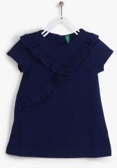 United Colors Of Benetton Navy Blue Casual Dress women