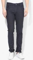 United Colors Of Benetton Navy Blue Solid Low Rise Skinny Fit Jeans men