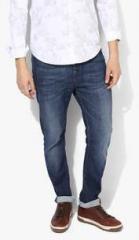 United Colors Of Benetton Navy Blue Washed Slim Fit Jeans men
