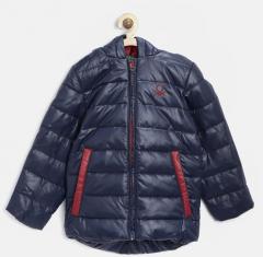 United Colors Of Benetton Navy Hooded Puffer Jacket boys