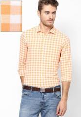 United Colors Of Benetton Orange Casual Shirt men