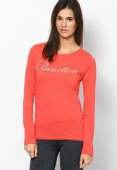 United Colors Of Benetton Pink Full Sleeve Top women