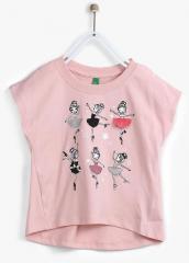 United Colors Of Benetton Pink Printed Top girls