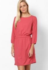 United Colors Of Benetton Pink Solid Dress women