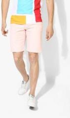 United Colors Of Benetton Pink Solid Shorts men