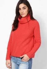 United Colors Of Benetton Pink Turtle Neck Sweater women