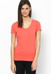 United Colors Of Benetton Pink V Neck Top women