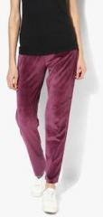 United Colors Of Benetton Purple Solid Pant women