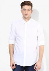 United Colors Of Benetton White Slim Fit Casual Shirt men