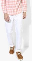 United Colors Of Benetton White Solid Skinny Fit Jeans men