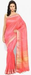 Urban Vastra Pink Striped Saree women