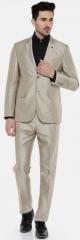 Van Heusen Beige Single Breasted Slim Fit Formal Suit men