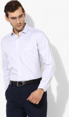 Van Heusen Grey Self Design Regular Fit Formal Shirt men