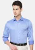 Van Heusen Men Blue Custom Slim Fit Solid Formal Shirt