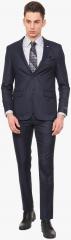 Van Heusen Navy Blue Slim Fit Single Breasted Suit men