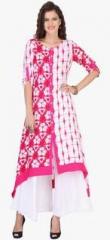 Varanga Pink Printed Kurta women