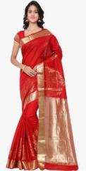 Varkala Silk Sarees Red Embellished Saree women