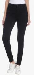 Vero Moda Black Solid Mid Rise Regular Fit Jeans women