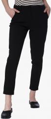 Vero Moda Black Solid Slim Fit Formal Trouser women