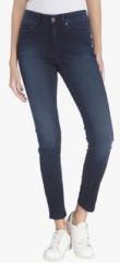 Vero Moda Blue Washed Mid Rise Skinny Fit Jeans women