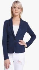 Vero Moda Navy Blue Solid Blazer women