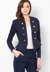 Vero Moda Navy Blue Solid Jacket women