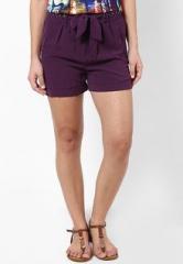 Vero Moda Purple Dark Shorts women