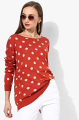 Vero Moda Red Printed Sweater women