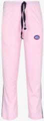 Vimal Jonney Pack Of 2 Pink & Purple Solid Regular Track Pants girls
