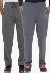Vimal Pack Of Two Multicoloured Solid Track Pants men
