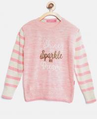Wingsfield Pink Printed Pullover girls
