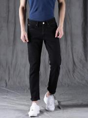 Wrogn Black Solid Slim Fit Jeans men