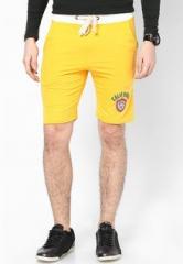 Wym Solid Yellow Shorts men