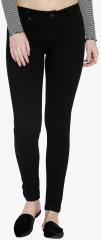 Xpose Black Solid Mid Rise Skinny Fit Jeans women