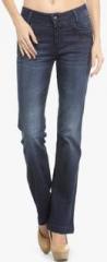 Xpose Blue Washed Mid Rise Regular Fit Jeans women