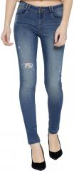 Xpose Blue Washed Mid Rise Skinny Fit Jeans women