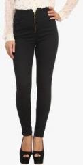 Xpose High Rise Black Solid Jeggings women