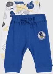 Yk Disney Pack of 2 Blue & White Straight Fit Joggers boys