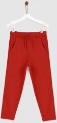 Yk Red Solid Joggers boys